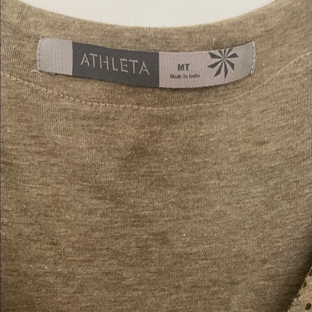 Athleta Green Patterned Midi Dress - Picture 2 of 4